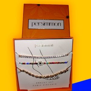 Persimmon Anklets